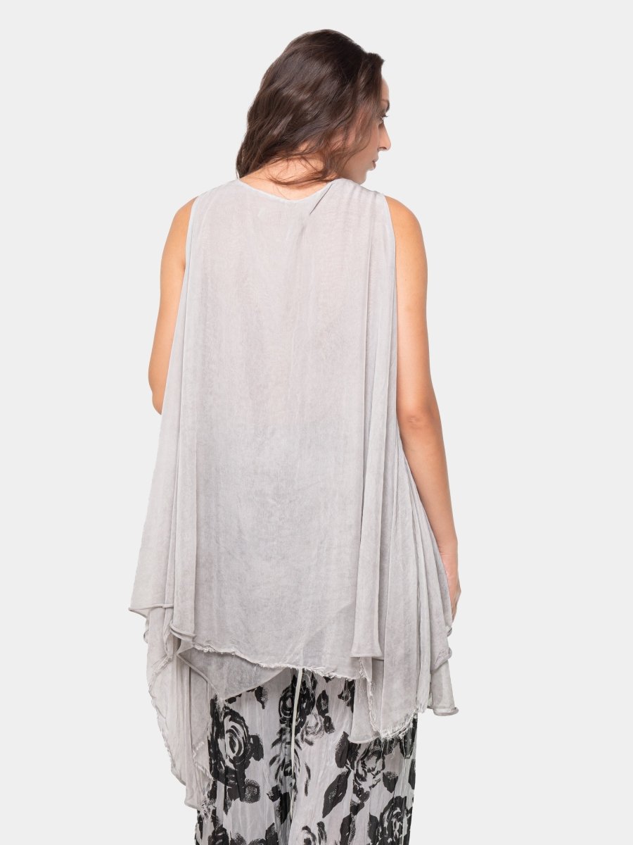 Asymmetrical Raw Edge Tank