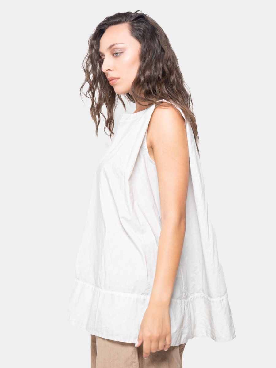 Cotton Folded Shoulder Tank