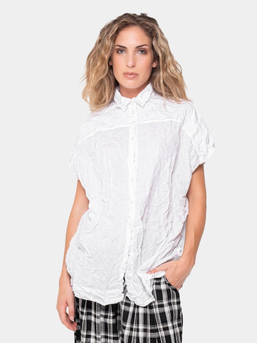 Crinkled Boxy Shirt