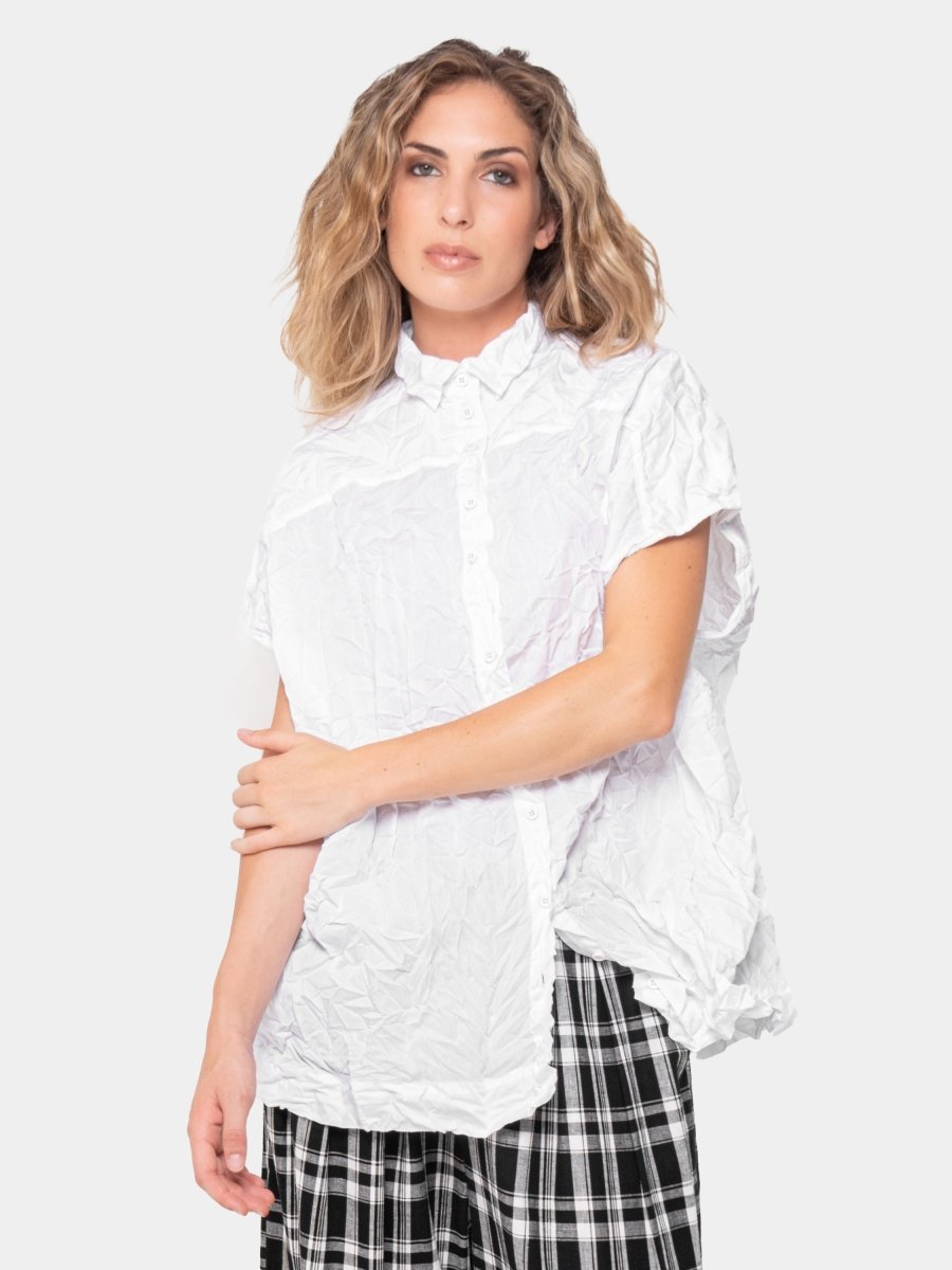 Crinkled Boxy Shirt