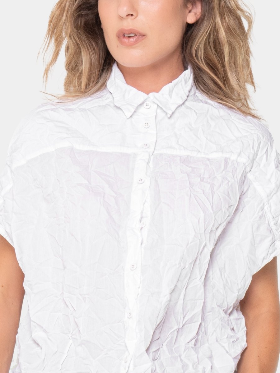 Crinkled Boxy Shirt