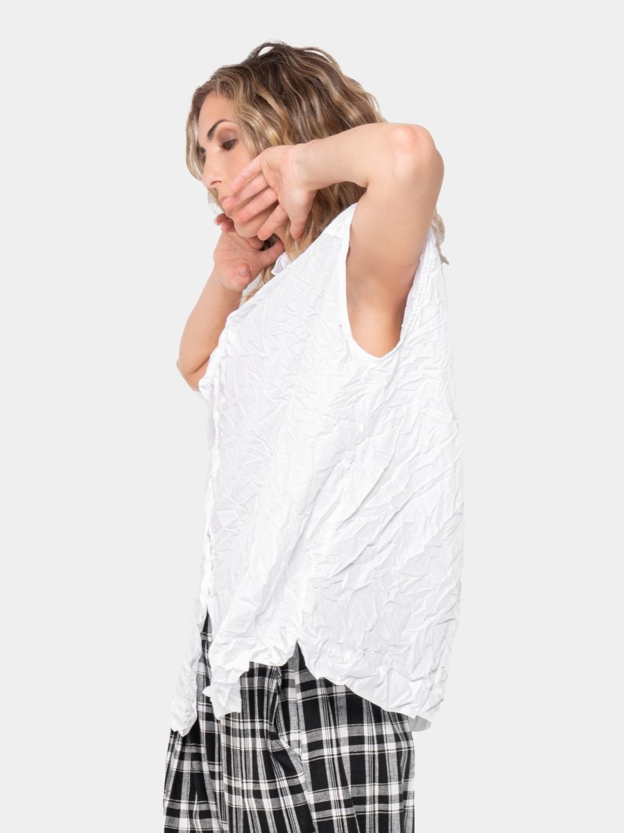 Crinkled Boxy Shirt
