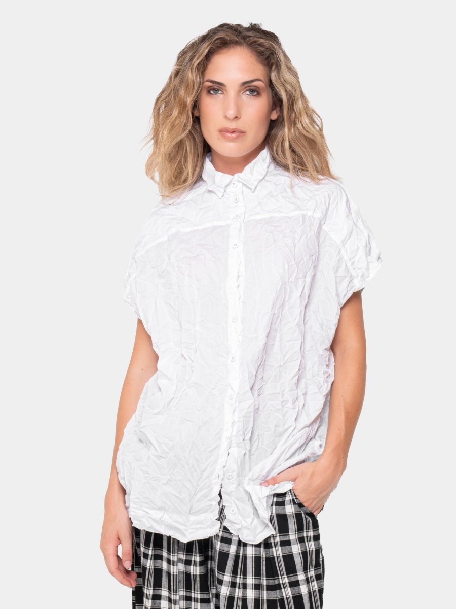 Crinkled Boxy Shirt