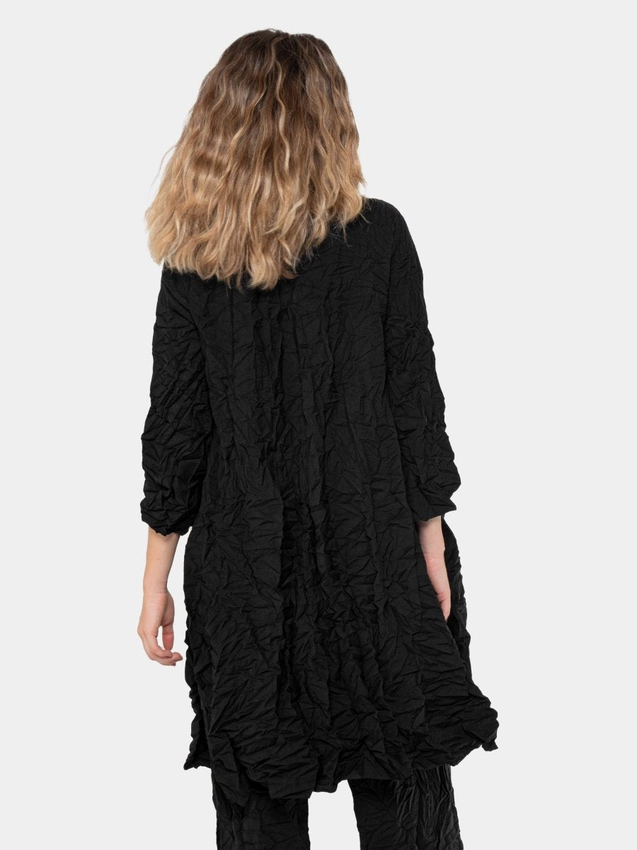 Crinkled Hip Slit Tunic