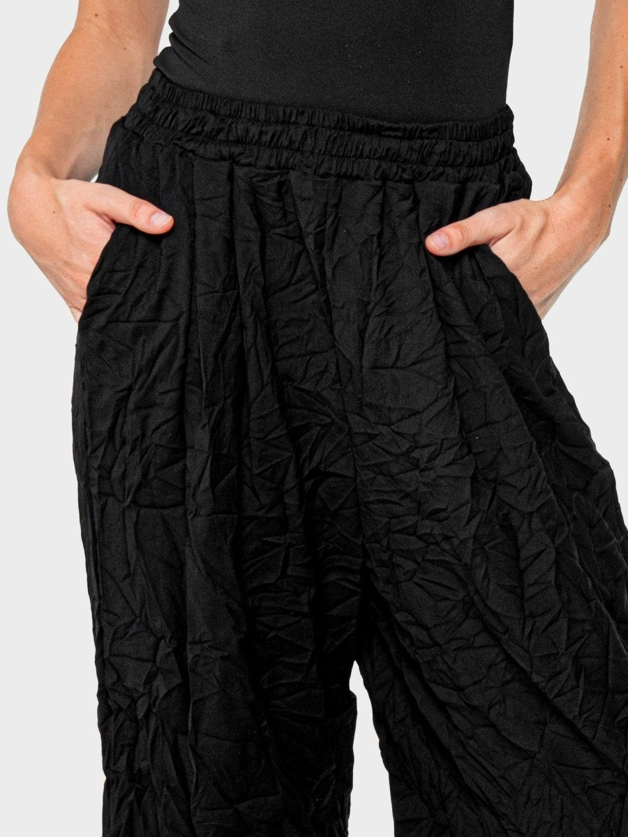 Crinkled Pleated Pants