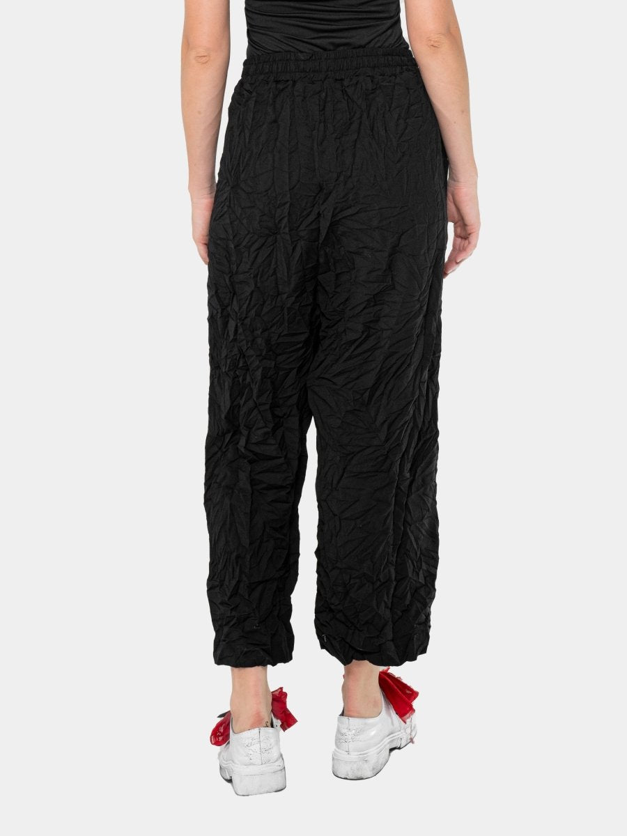 Crinkled Pleated Pants