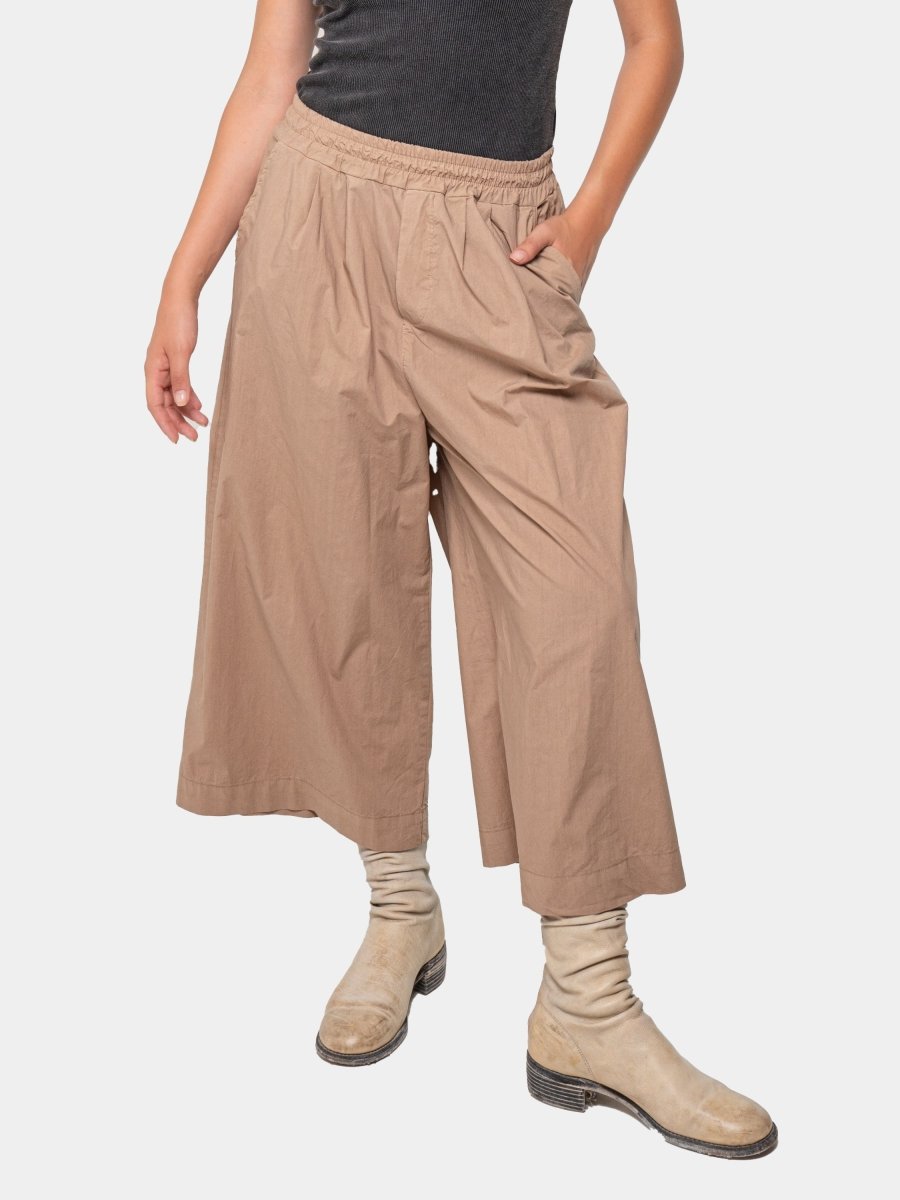 Cropped Wide Leg Trousers