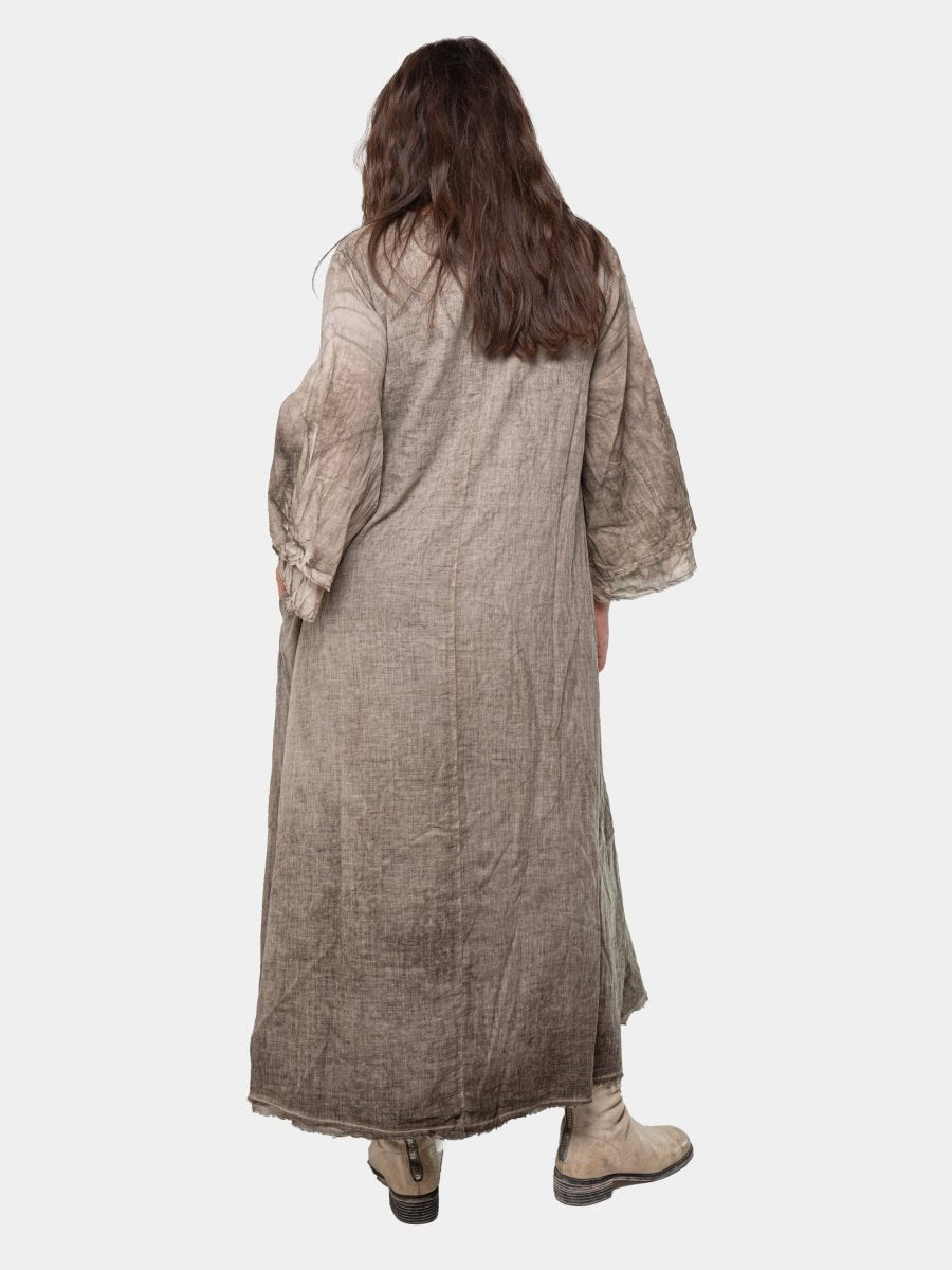 Double Layer V Neck Shift Dress