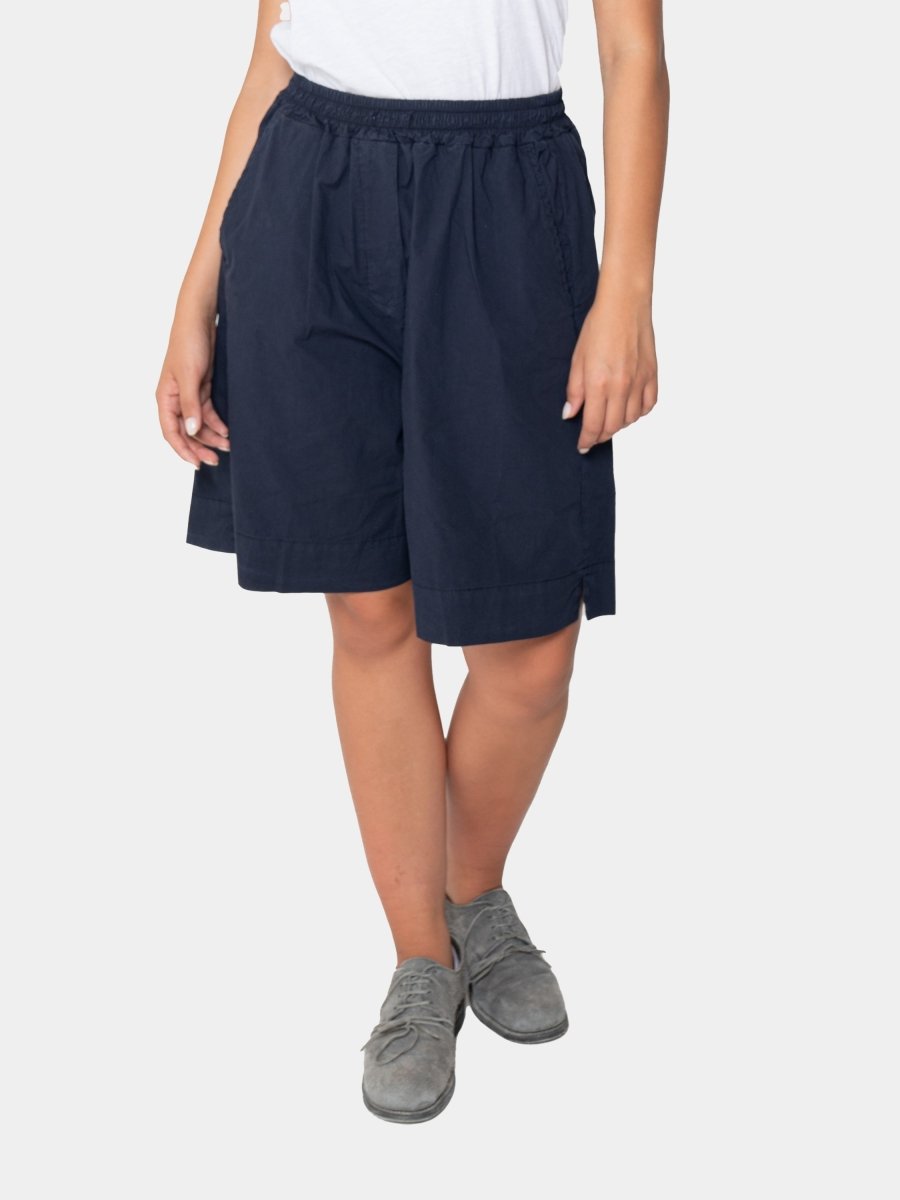 Elastic Waist Bermuda Shorts