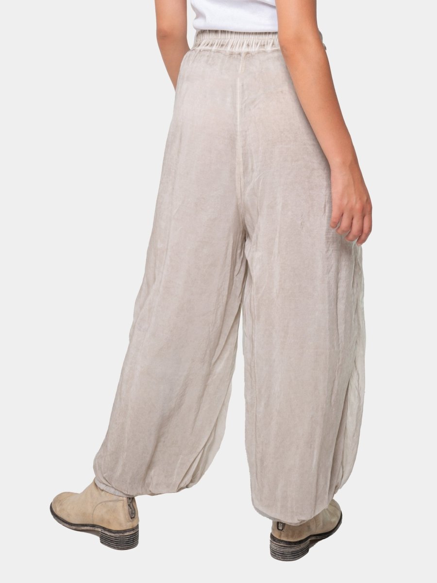 Elastic Waist Harem Pants
