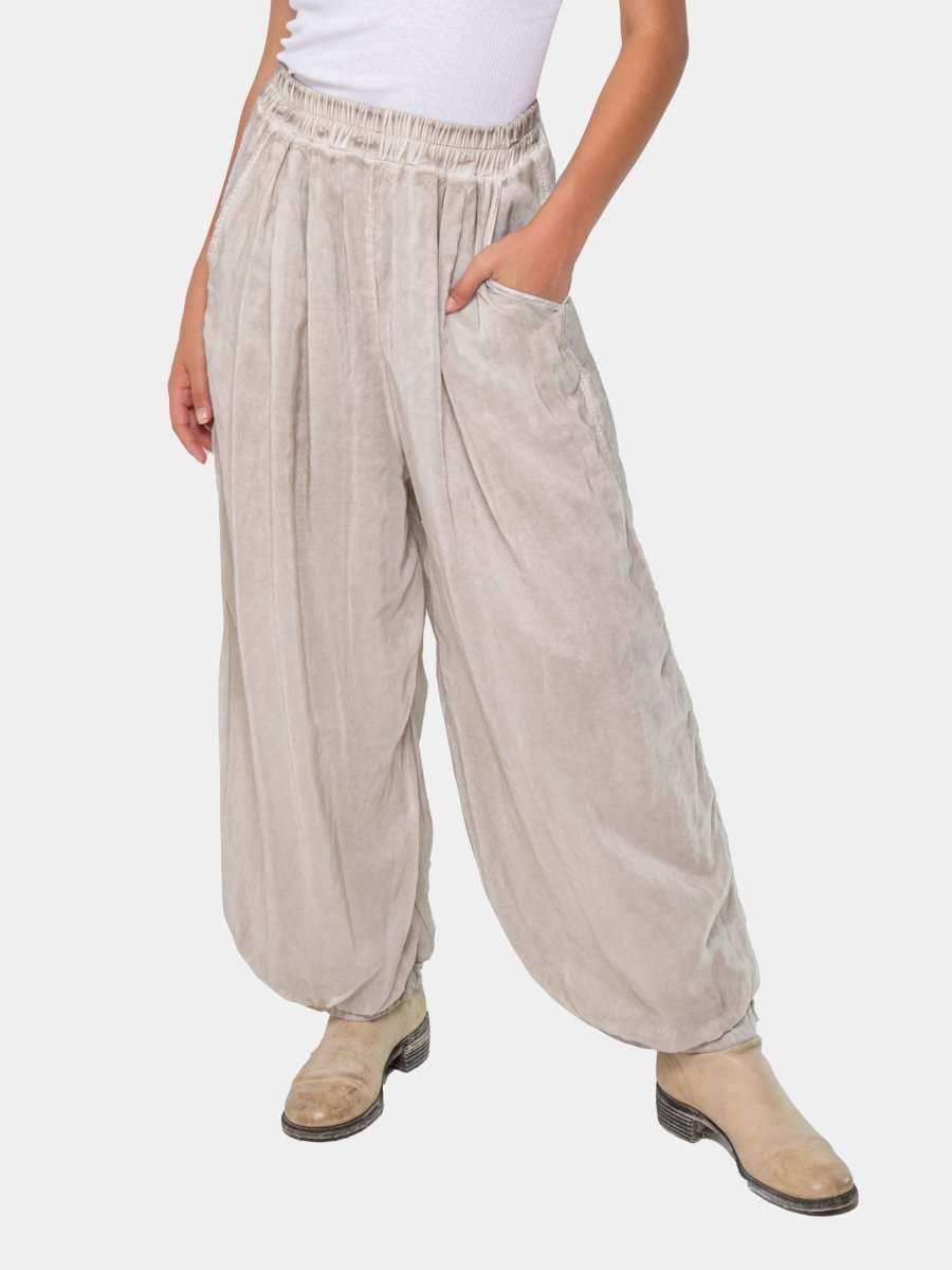 Elastic Waist Harem Pants