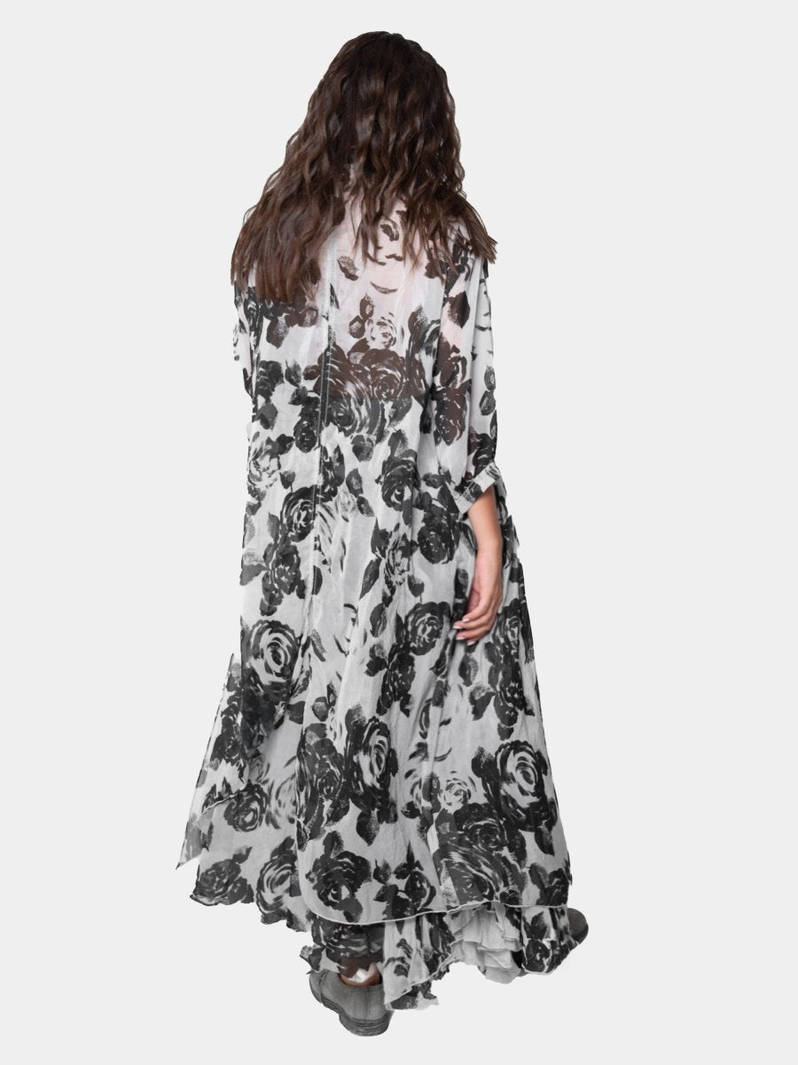 Floral Asymmetrical Shirtdress