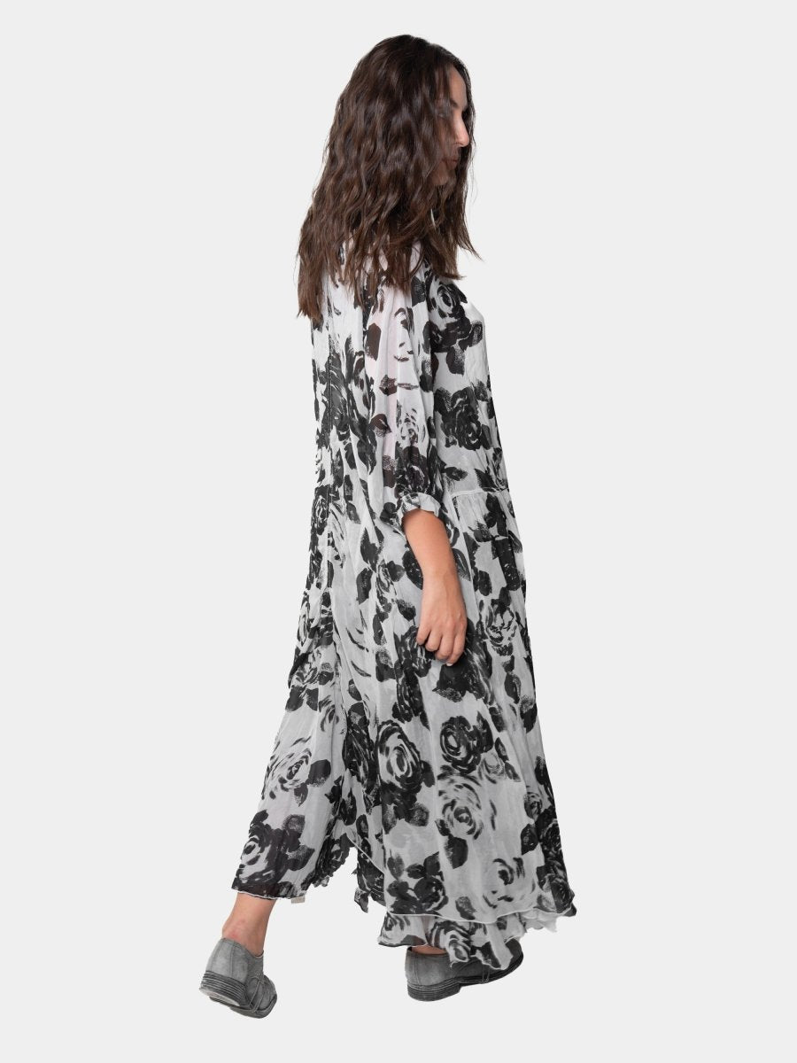 Floral Asymmetrical Shirtdress