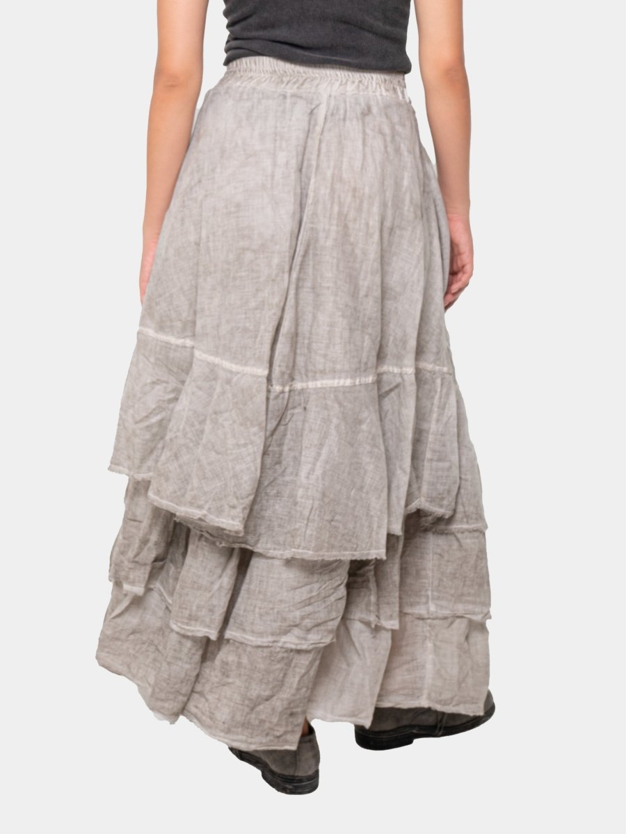 Layered Ruffle Midi Skirt