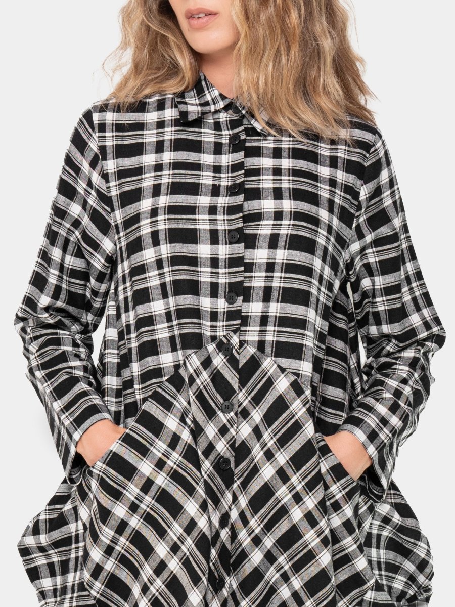 Plaid Amphora Shirtdress