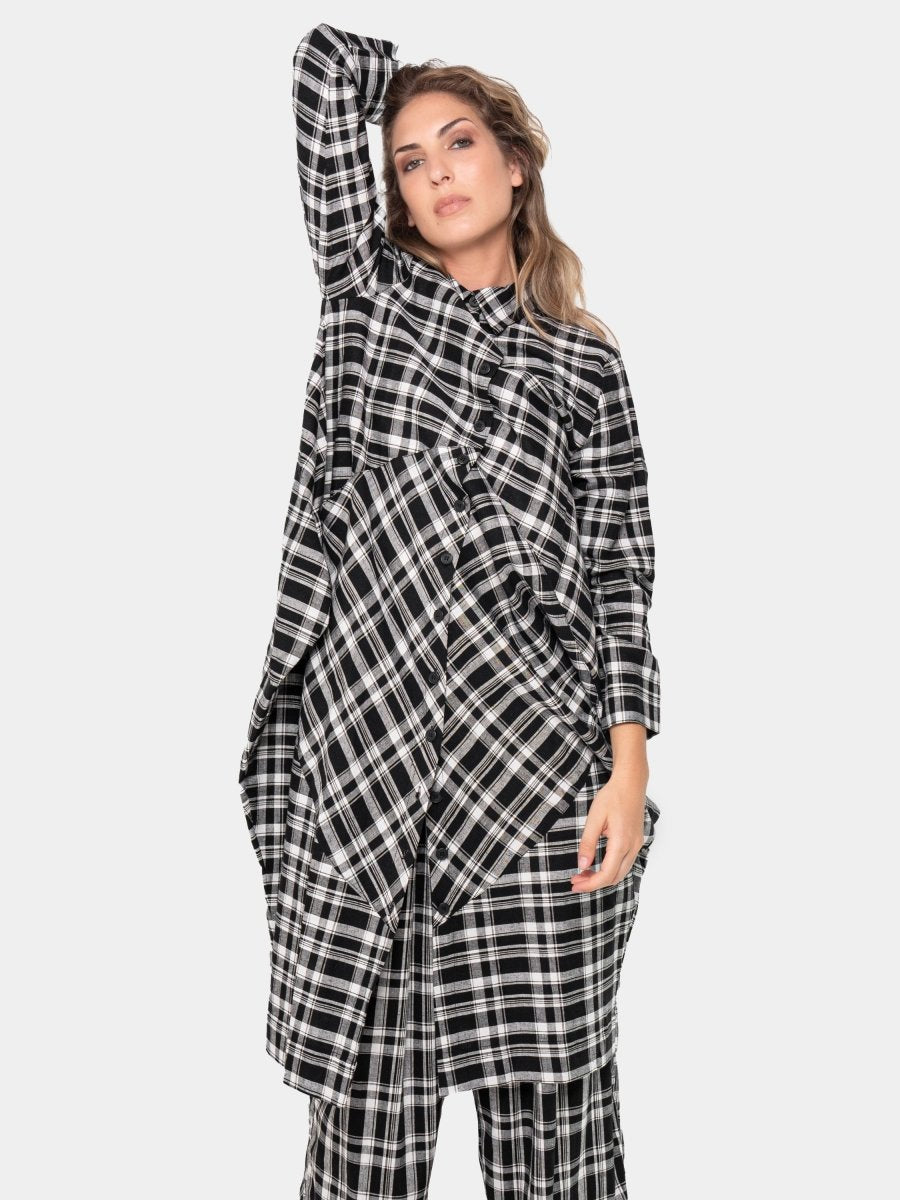 Plaid Amphora Shirtdress