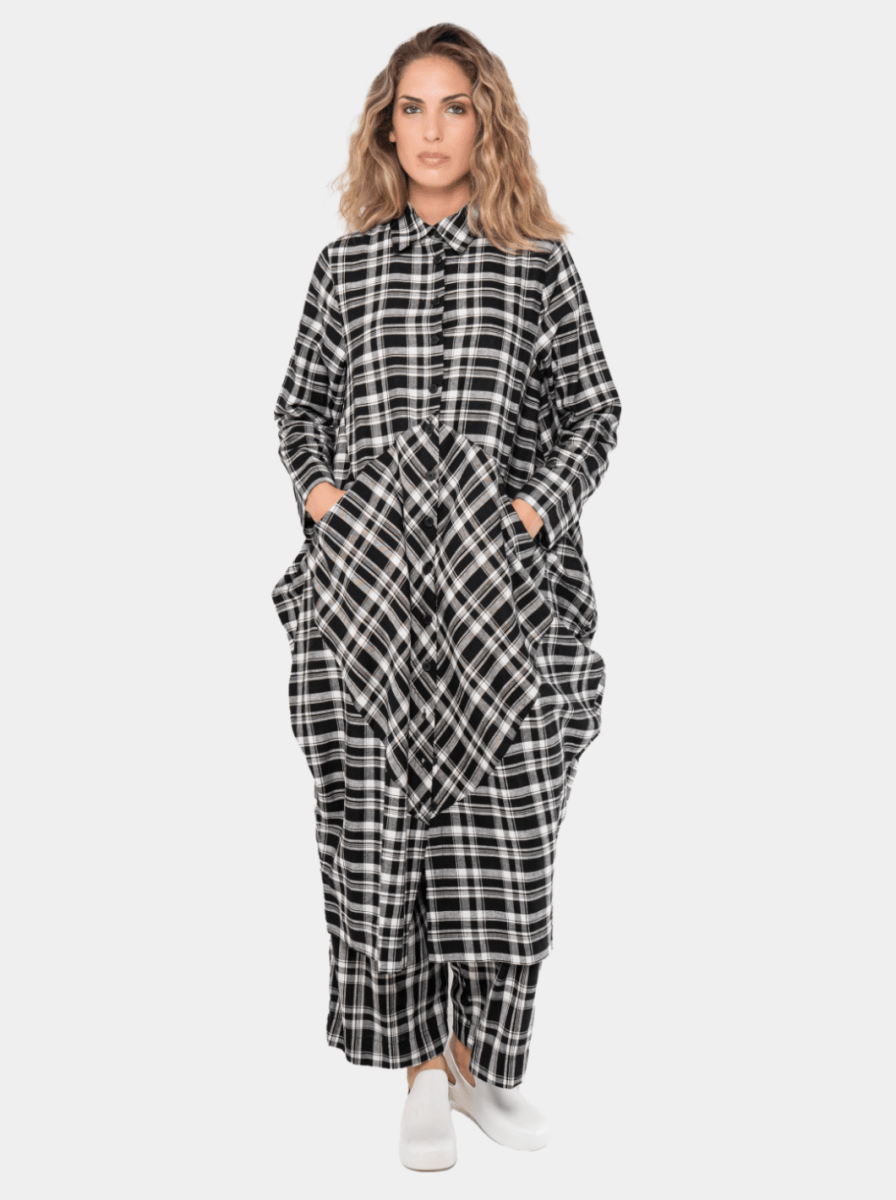 Plaid Amphora Shirtdress