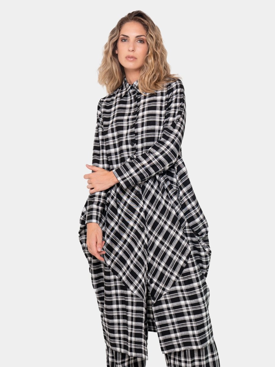 Plaid Amphora Shirtdress