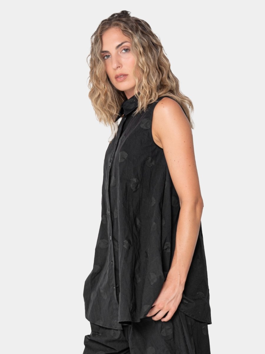 Polka Dot Button Up Tank