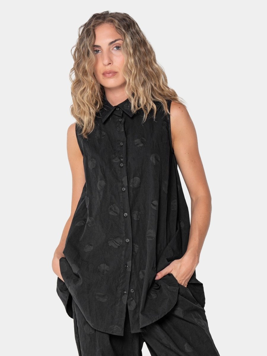 Polka Dot Button Up Tank