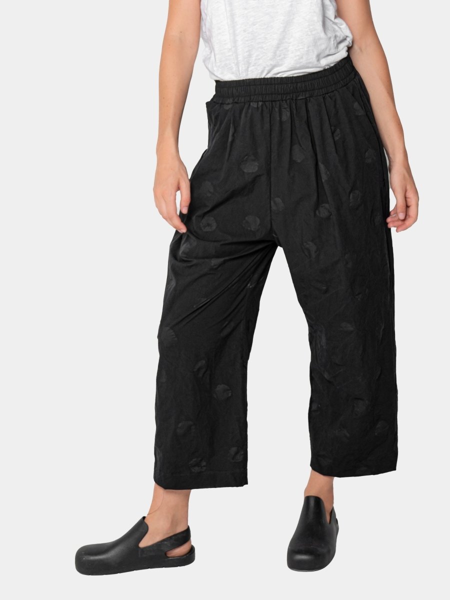 Polka Dot Wide-Leg Trousers