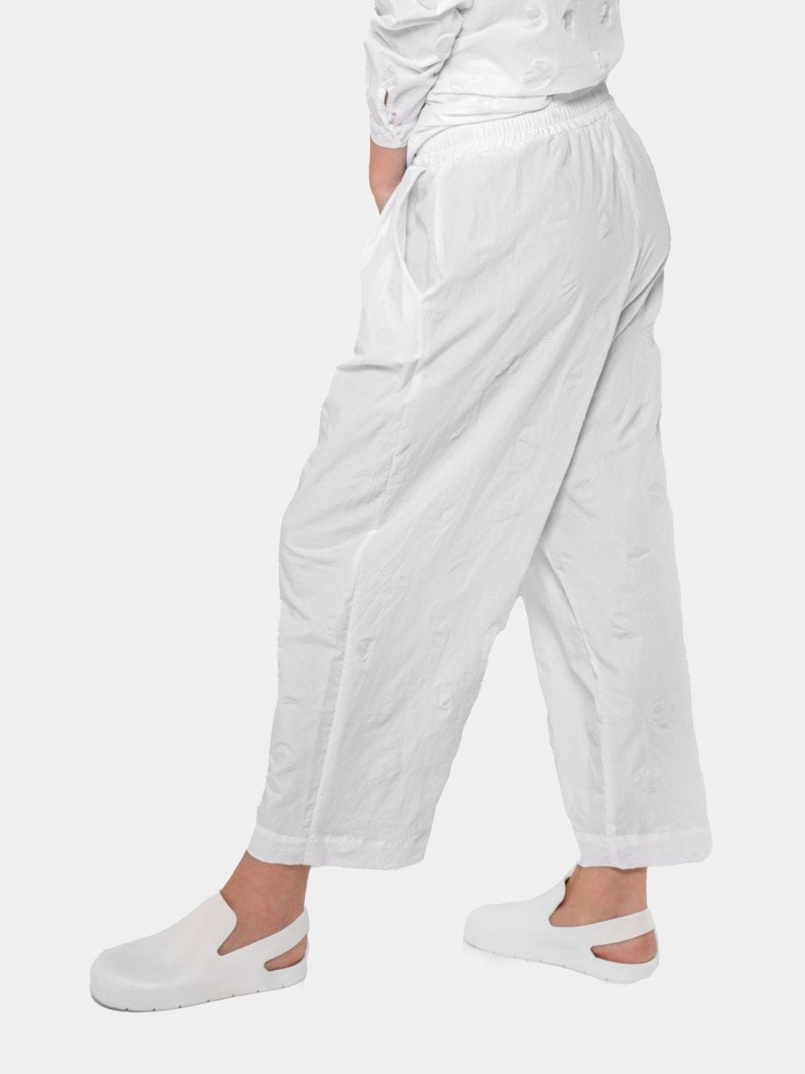 Polka Dot Wide-Leg Trousers