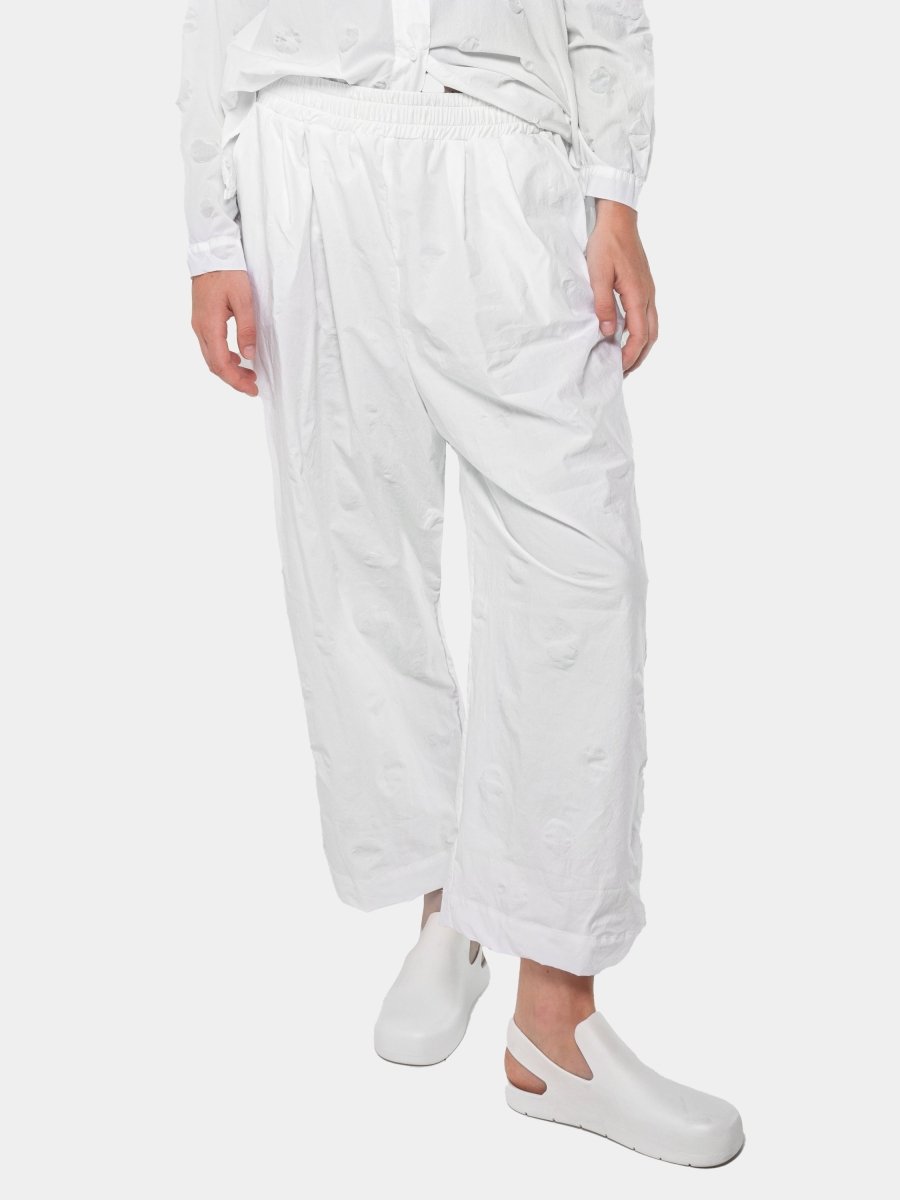 Polka Dot Wide-Leg Trousers