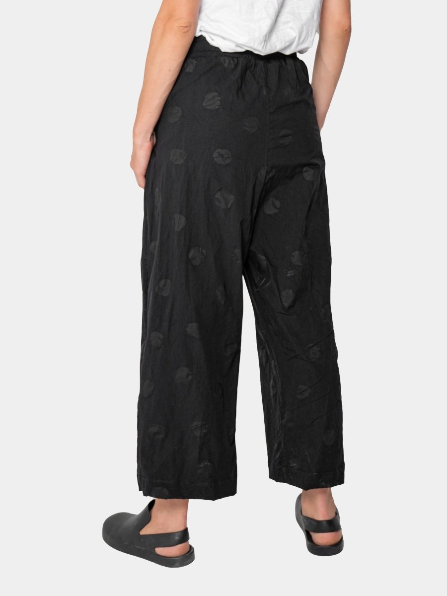 Polka Dot Wide-Leg Trousers