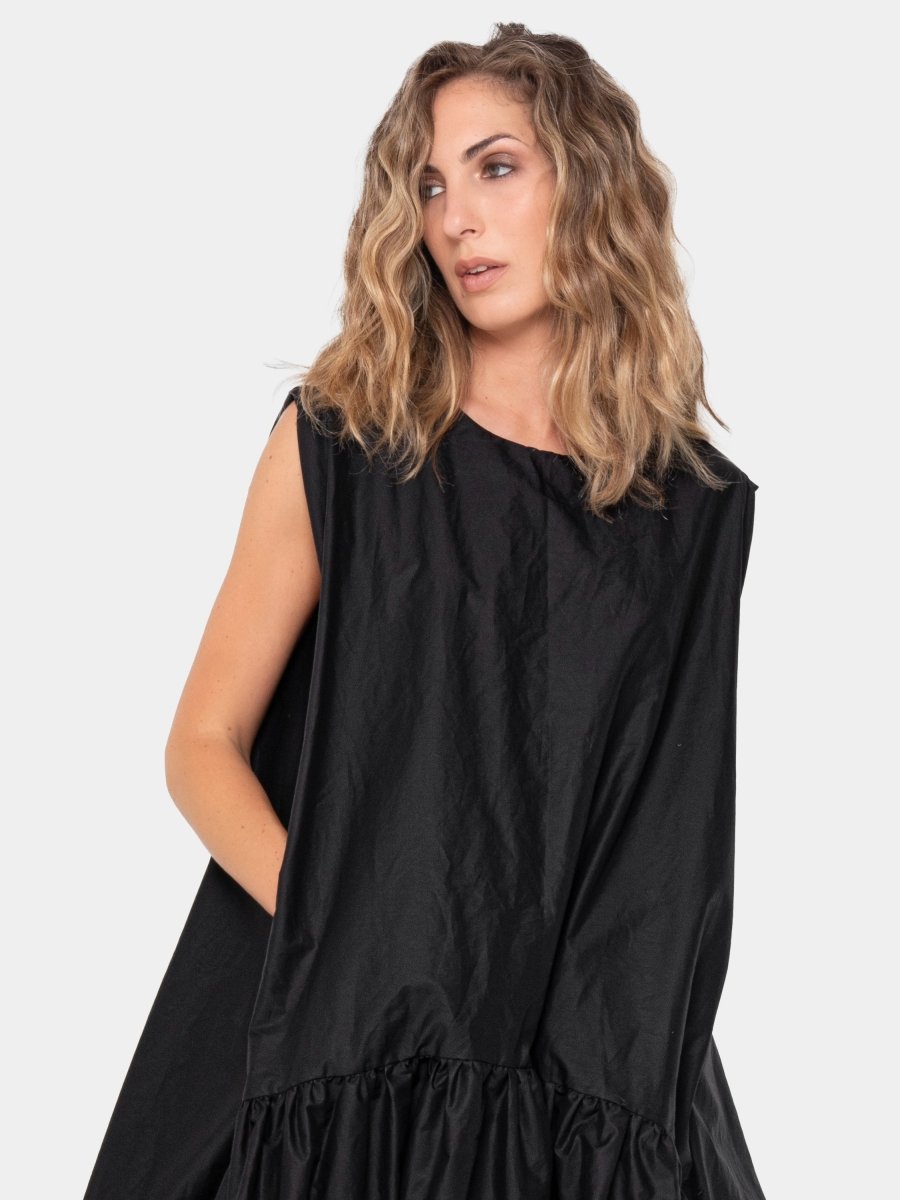 Poplin Balloon Tank Dress