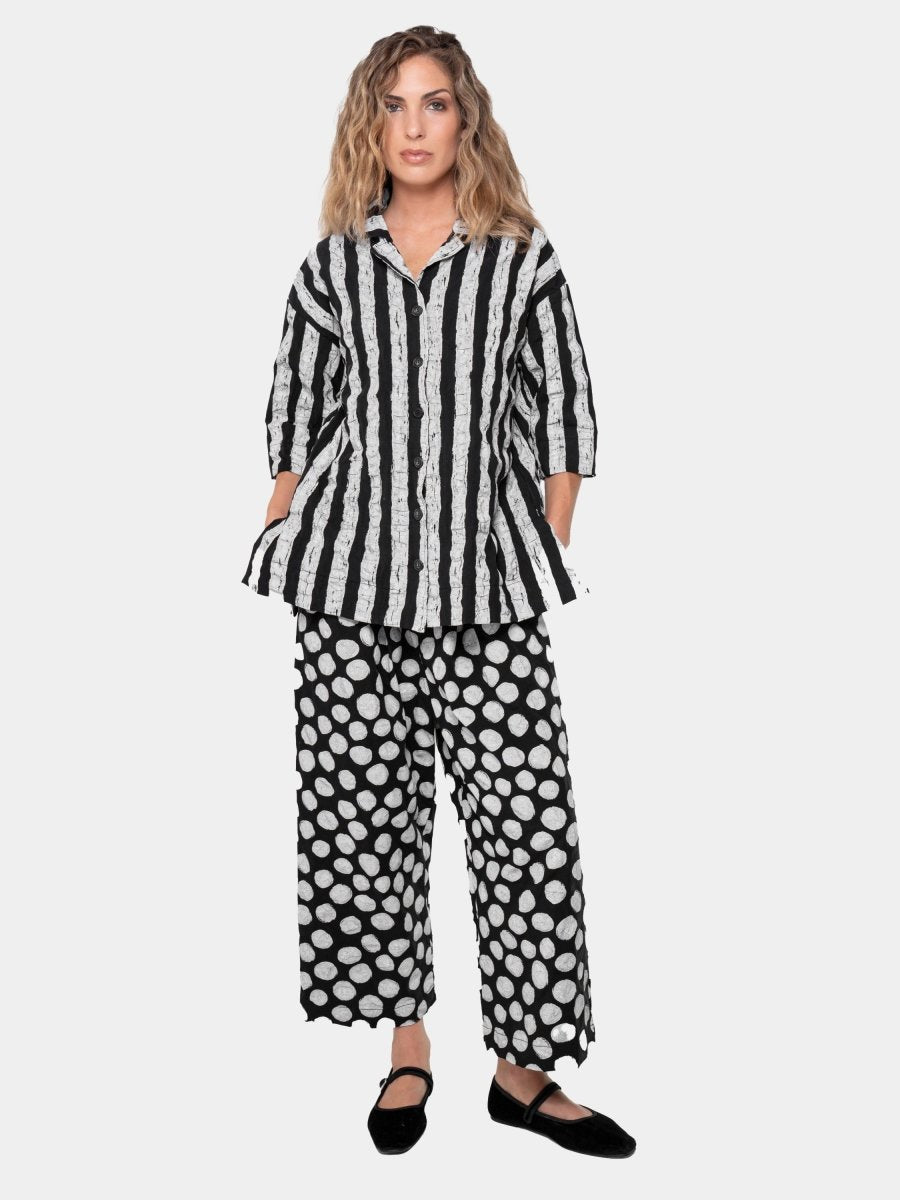 Printed Short Sleeve Button Up