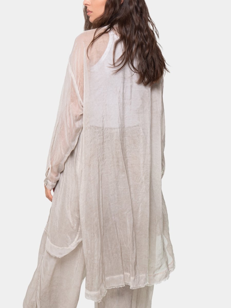 Raw Edge Shirtdress