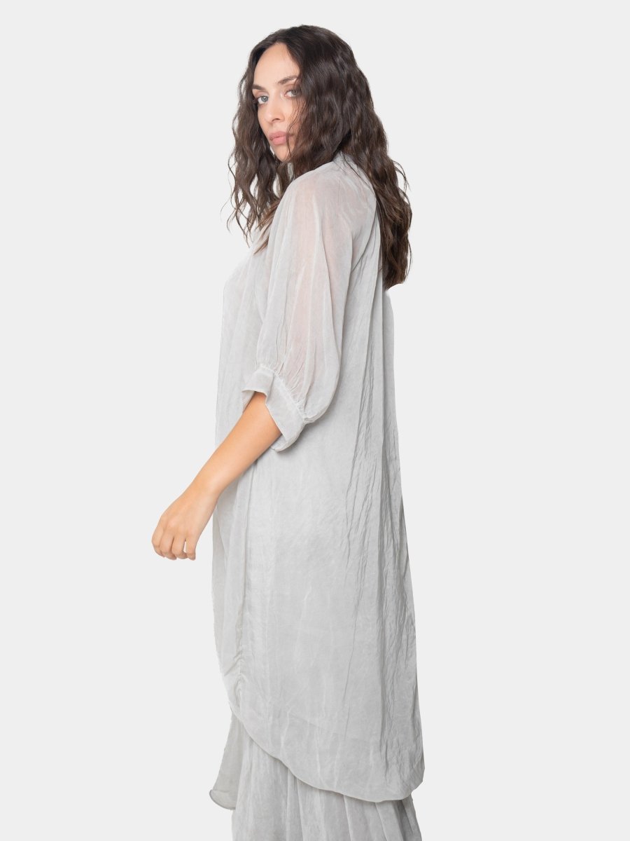 Scarf Neck Balloon Tunic