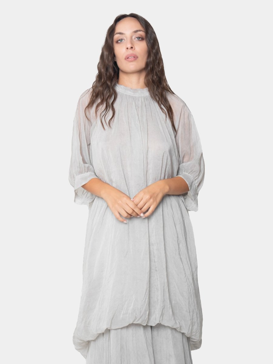 Scarf Neck Balloon Tunic