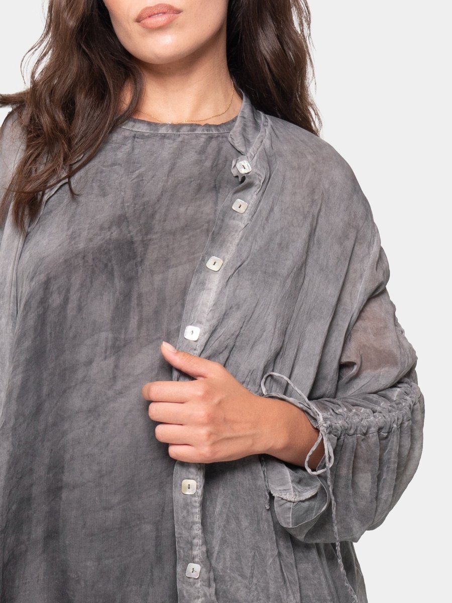 Sheer Drawstring Overdress