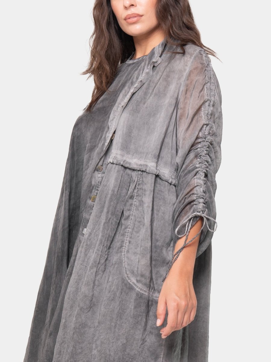 Sheer Drawstring Overdress