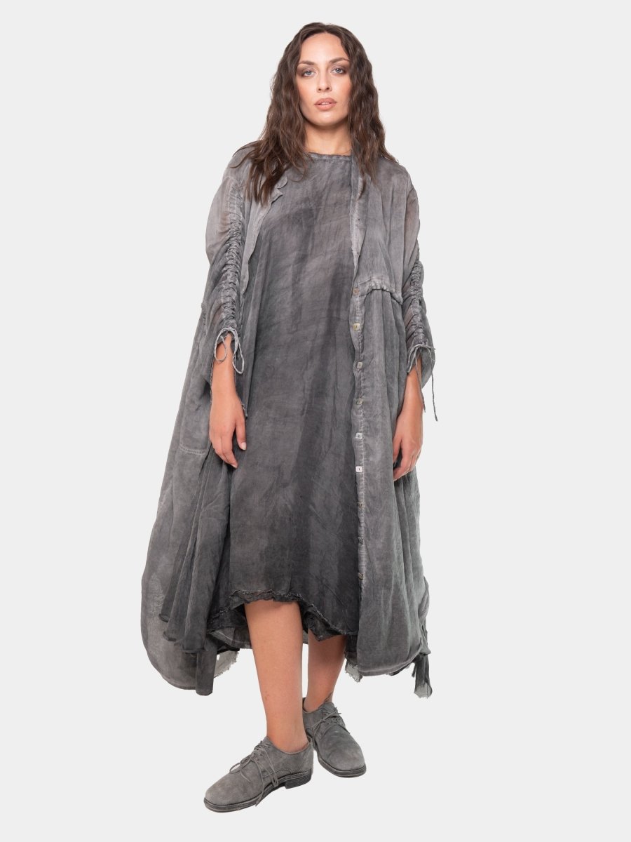 Sheer Drawstring Overdress