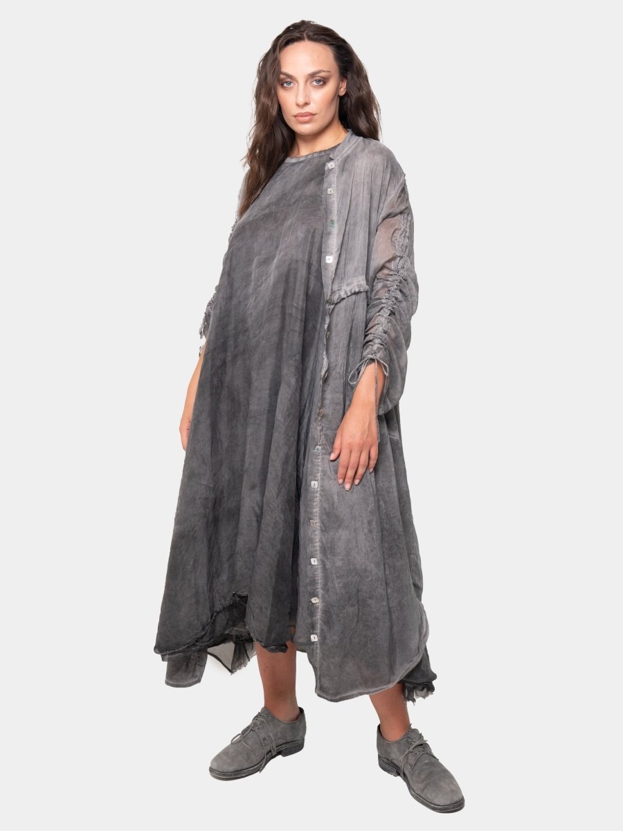 Sheer Drawstring Overdress