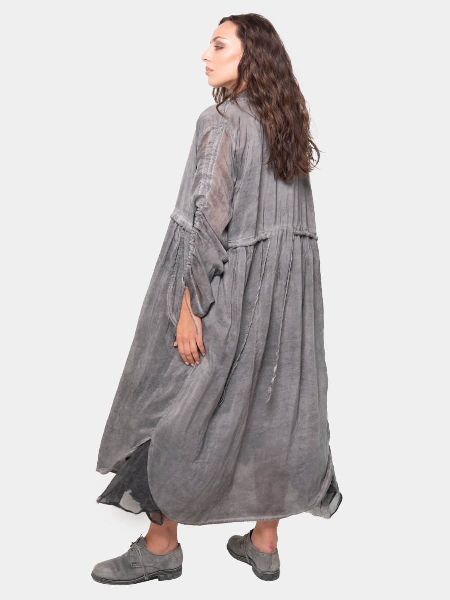 Sheer Drawstring Overdress