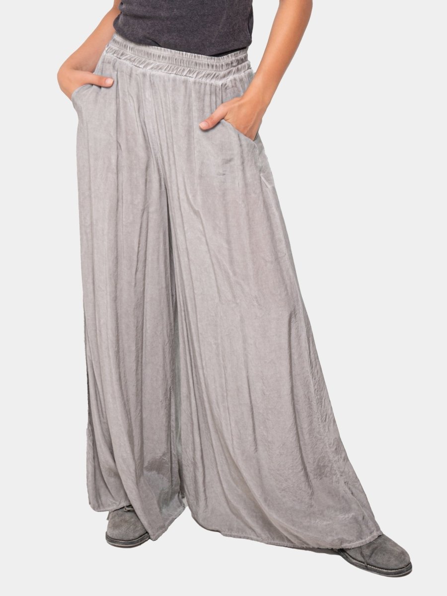 Silky Wide-Leg Palazzo Pant