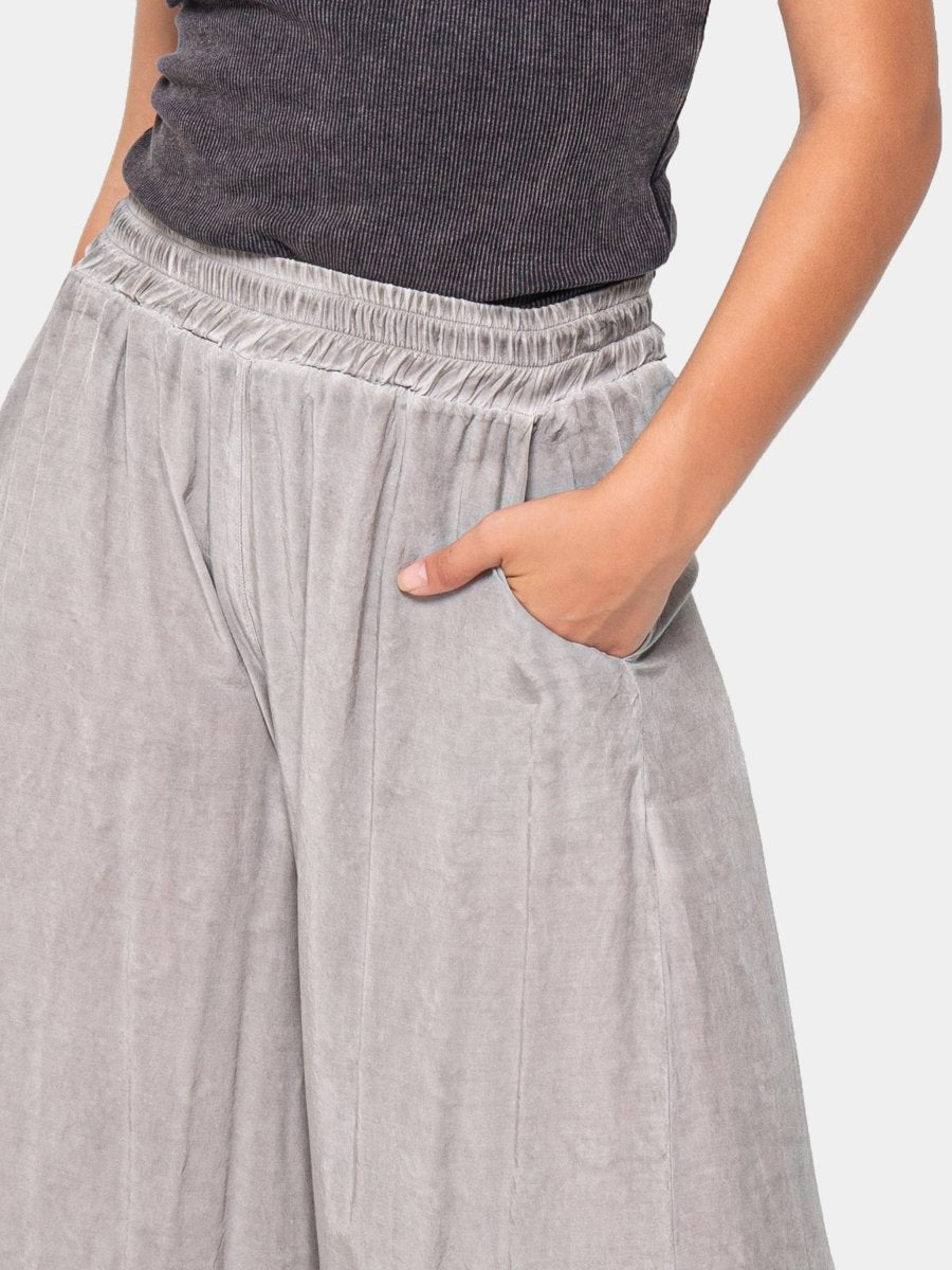 Silky Wide-Leg Palazzo Pant