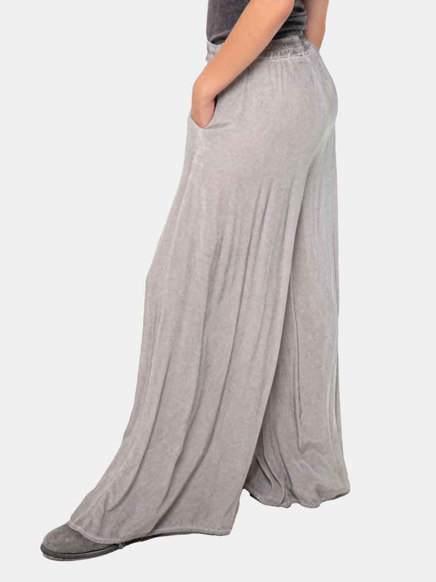 Silky Wide-Leg Palazzo Pant