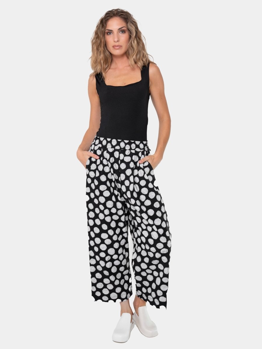 Soda Print Wide-Leg Trousers