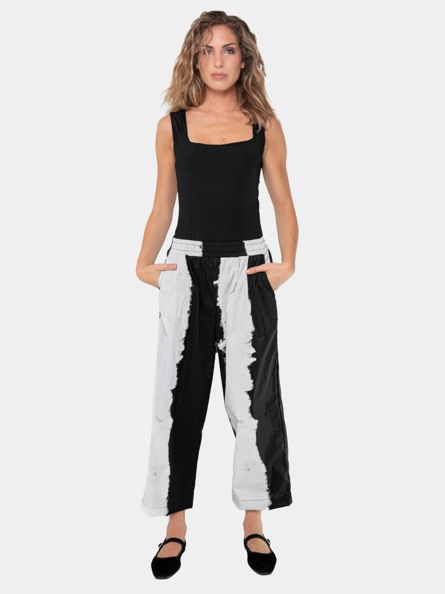 Soda Print Wide-Leg Trousers