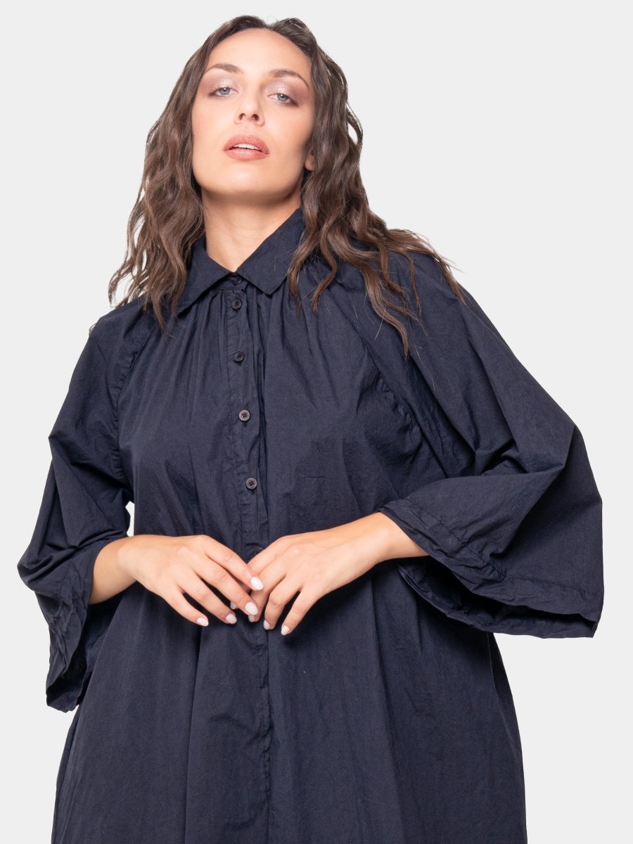 Wide Sleeve Shirtdress