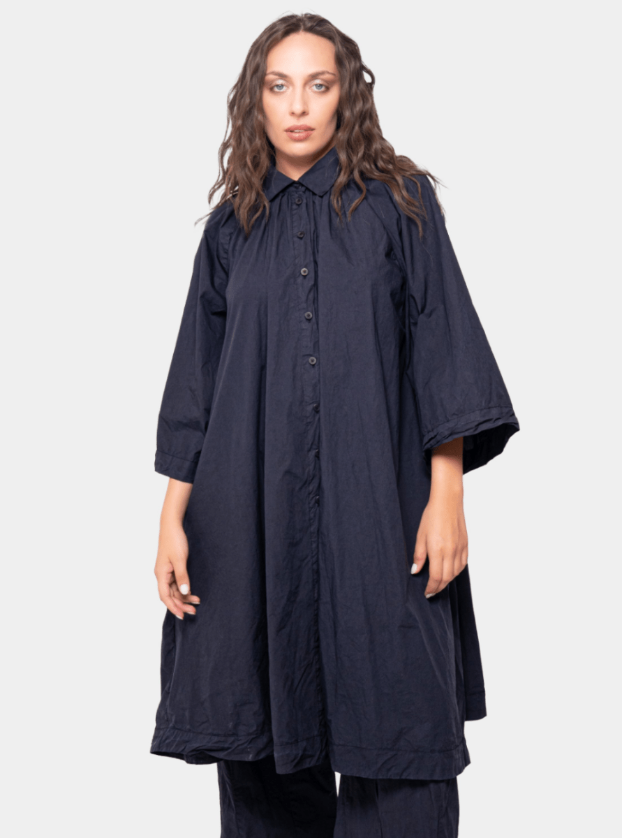 Wide Sleeve Shirtdress