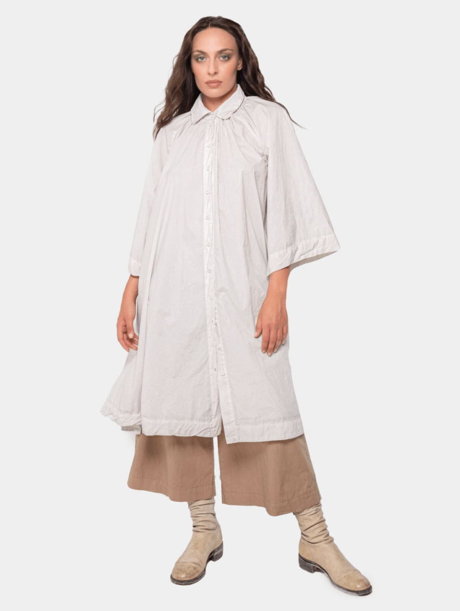 Wide Sleeve Shirtdress