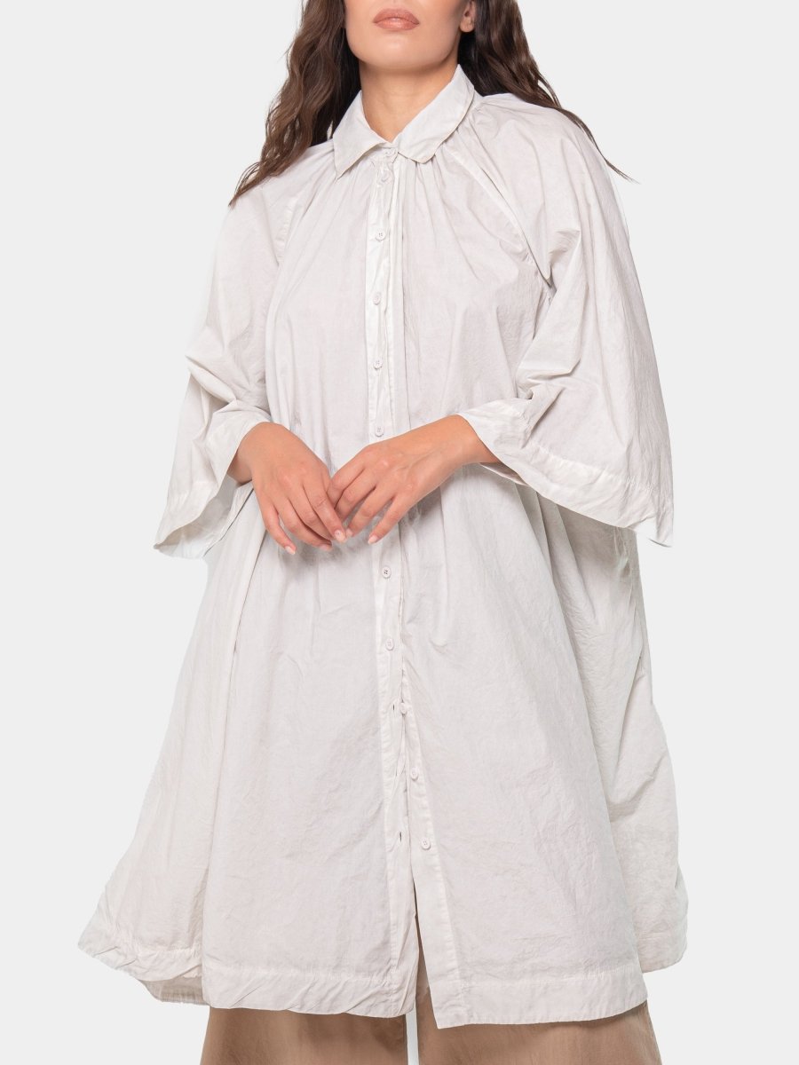 Wide Sleeve Shirtdress