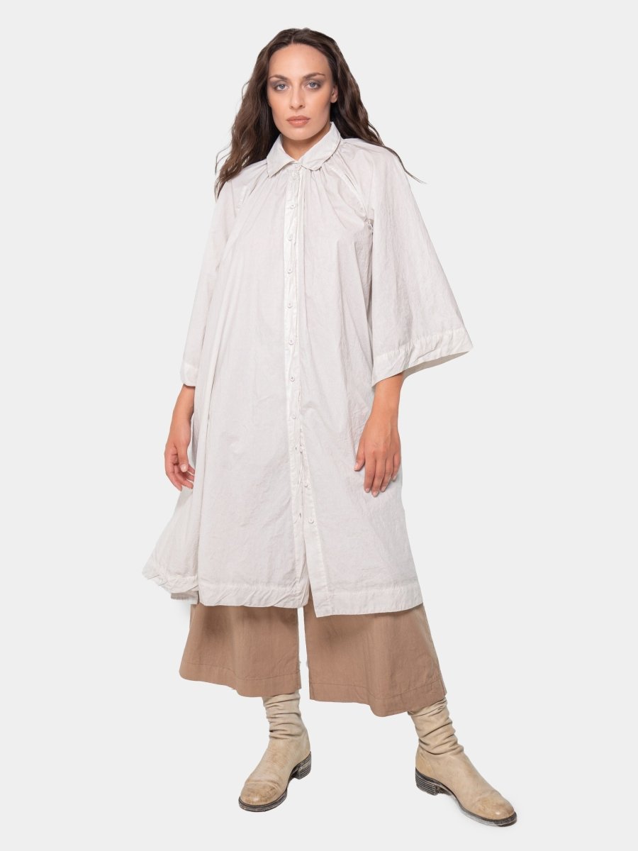 Wide Sleeve Shirtdress