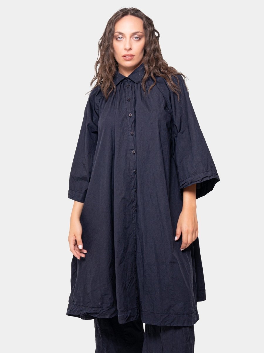 Wide Sleeve Shirtdress